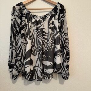 INC Women’s Pullover Blouse Lined Size Large